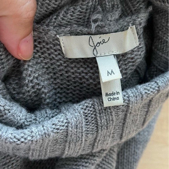 Joie Shera Wool and Cashmere Sweater Dress in Heather Grey M NWOT - Picture 12 of 12